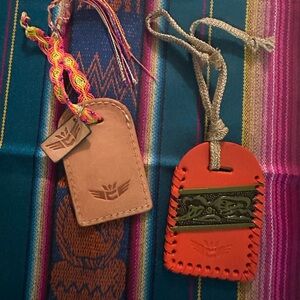 Colorful Consuela Leather Bag Tags